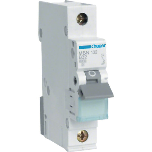 Hager Leitungsschutzschalter 1pol. B-32A, 6kA MBN132